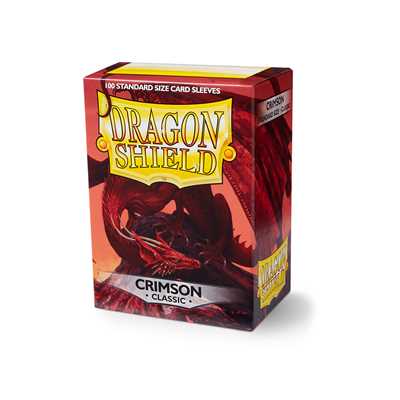 AT-10021 Dragon Shield Standard Sleeves - Crimson (100 Sleeves)