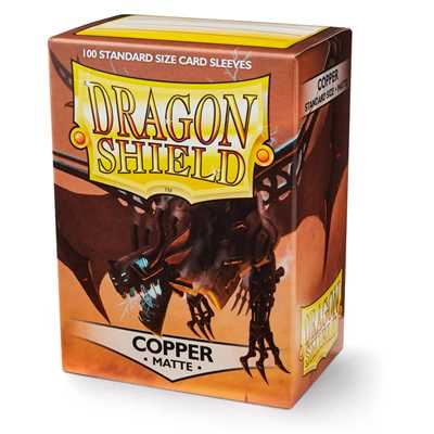 AT-11016 Dragon Shield Standard Sleeves - Matte Copper (100 Sleeves)