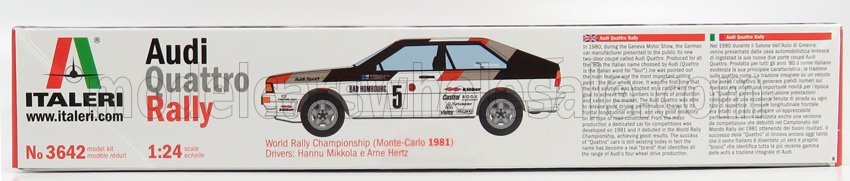 AUDI | QUATRRO TEAM AUDI SPORT N 5 RALLY MONTECARLO 1981 H.MIKKOLA - A.HERTZ | /