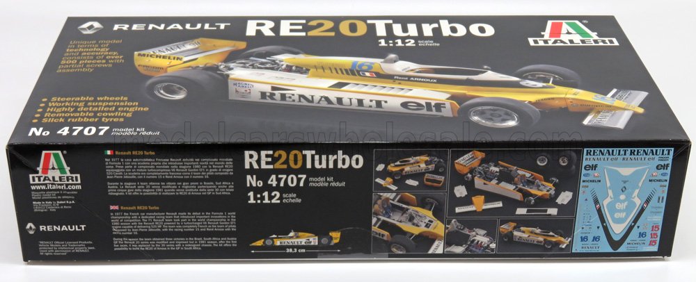 RENAULT | F1  RE20 TURBO N 16 SEASON 1980 R.ARNOUX - N 15 J.P.JABOUILLE | YELLOW WHITE