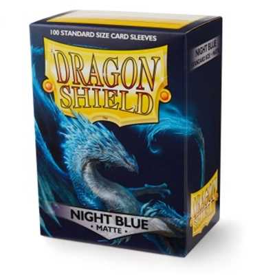 AT-11042 Dragon Shield Standard Sleeves - Matte Night Blue (100 Sleeves)