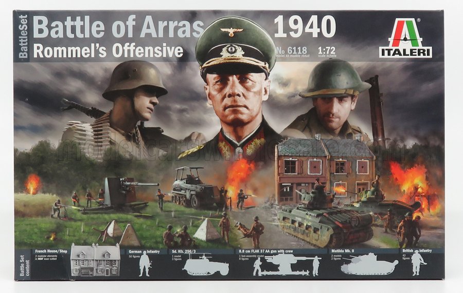 ACCESSORIES | DIORAMA - WAR BATTLE SET OF ARRAS - ROMMEL'S OFFENSIVE 1940 | /