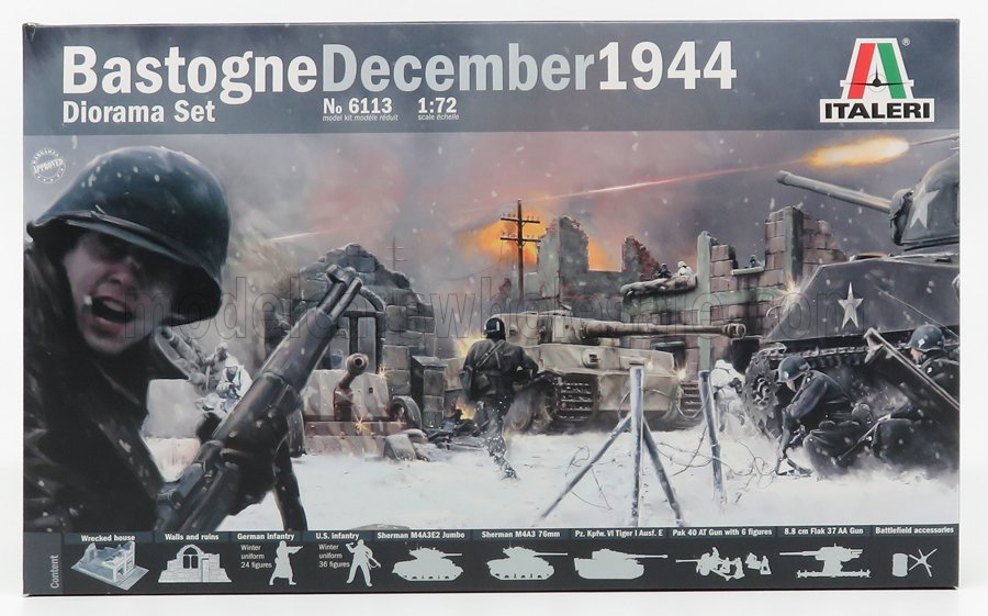 ACCESSORIES | DIORAMA - WAR BATTLE SET - BASTOGNE DECEMBER 1944 | /