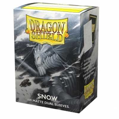 AT-15005 Dragon Shield Dual Matte Sleeves - Snow 'Nirin' (100 Sleeves)