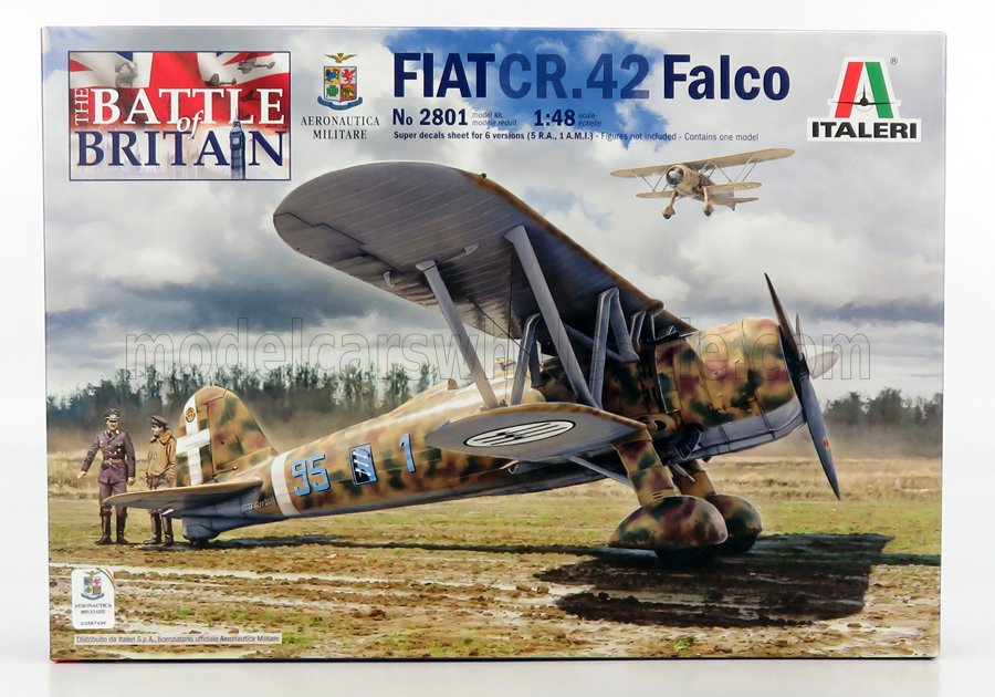 FIAT | CR.42 FALCO AERONATICA MILITARE BATTLE OF BRITAIN AIRPLANE 1939 | 1/48