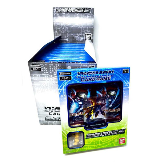 Display 8x Digimon Card Game Adventure Box [AB-01] Premium Store Exclusive