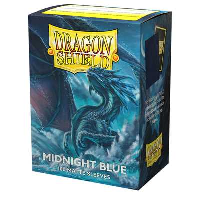 AT-11057 Dragon Shield Standard Sleeves - Matte Midnight Blue (100 Sleeves)