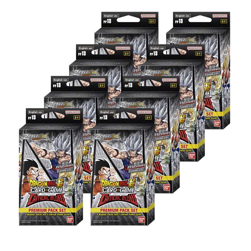 Display 8x Dragon Ball Super Premium Pack Zenkai Series Set 5 CRITICAL BLOW [PP13]