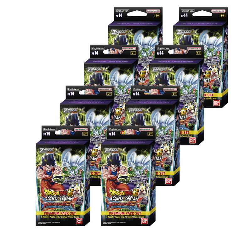 Display 8x Dragon Ball Super Premium Pack Zenkai Series Set 6 Perfect Combination [PP14]