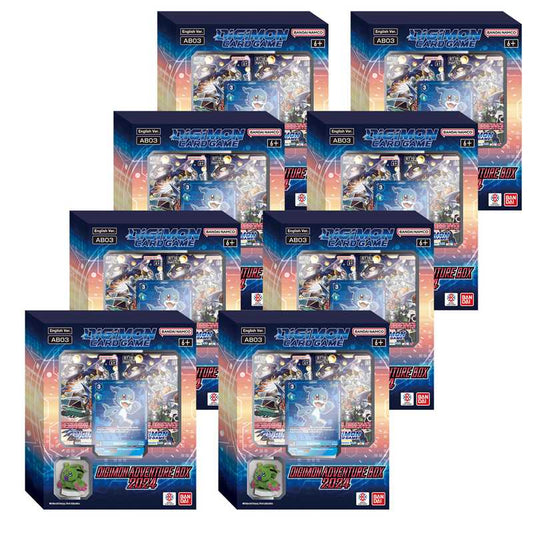 Display 8x Digimon Card Game Adventure Box [AB-03] Limited Edition