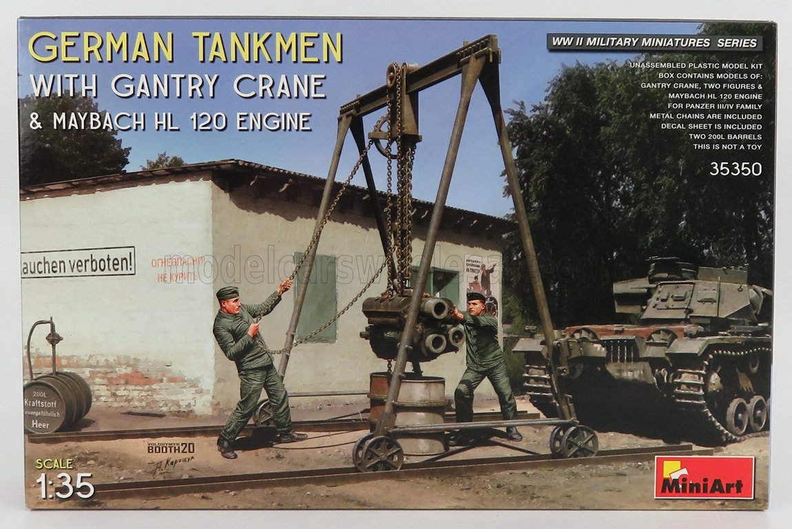 FIGURES | SOLDATI - SOLDIERS MILITARY GERMAN TANKMEN WITH GANTRY CRANE 1944 | /