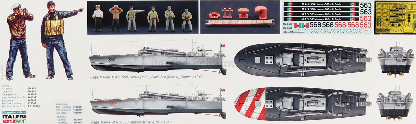 BOAT | MAS M.A.S. 563/568 MILITARY WITH CREW | /