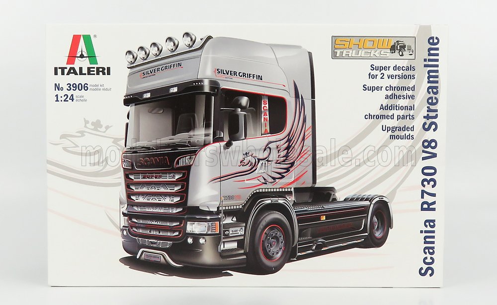 SCANIA | R730 TRACTOR TRUCK V8 STREAMLINE SILVER GRIFFIN 2-ASSI 2011 | /