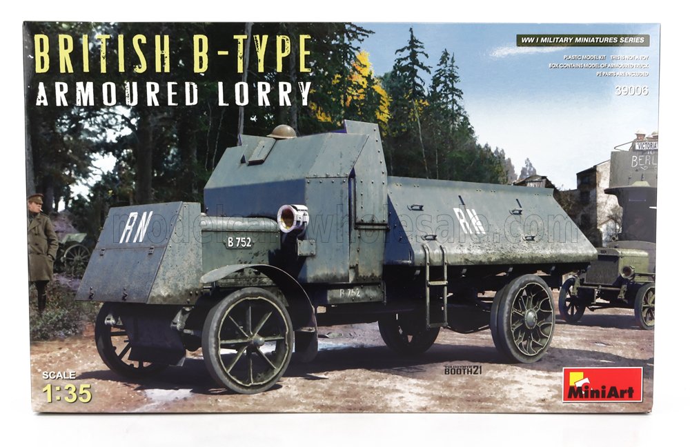 TRUCK | BRITISH B-TYPE ARMOURED LORRY MILITARY 1916 | /