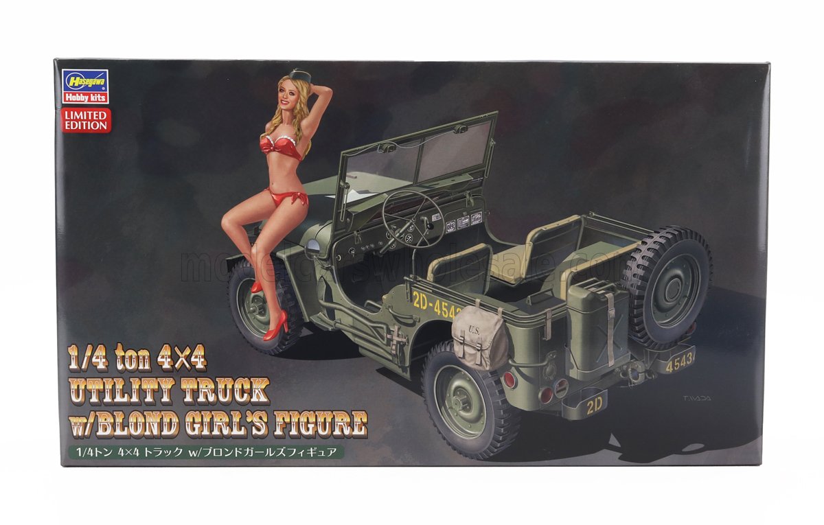 JEEP | WILLYS MB U.S 1/4 TON 4X4 MILITARY UTILITY TRUCK WITH BLOND GIRL FIGURE 1942 | /