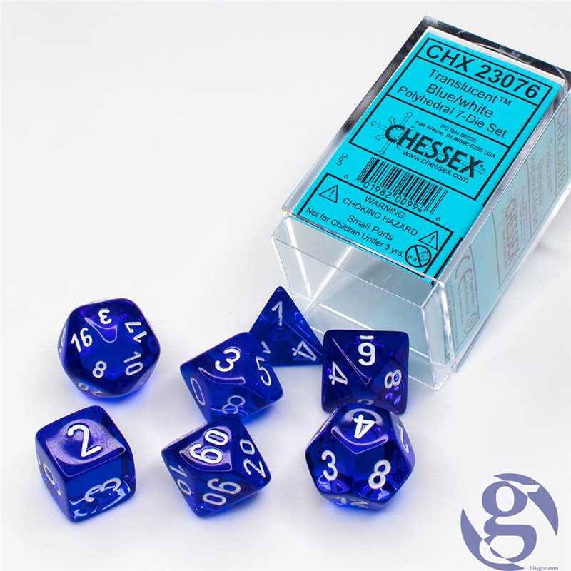 23076 BlueTranslucent Dice