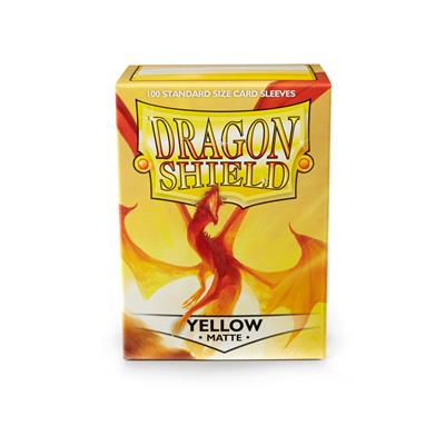 AT-11014 Dragon Shield Standard Sleeves - Matte Yellow (100 Sleeves)