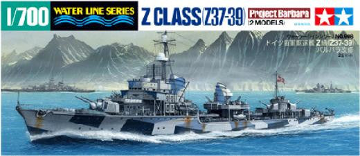 Item No:31908 1/700 SCALE GERMAN DESTROYER Z CLASS (Z37-39) "Project Barbara" (2 MODELS)