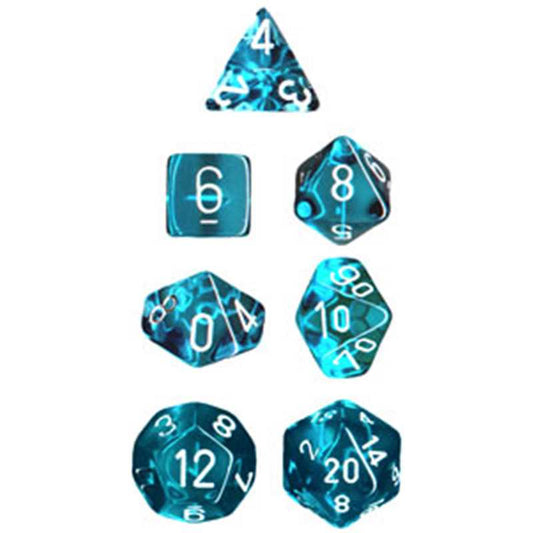 23085 Teal Translucent Dice