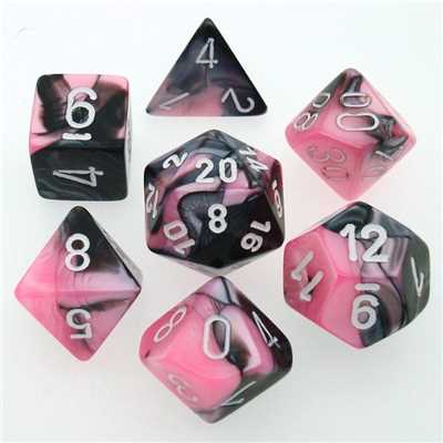 26430 Gemini Polyhedral Black-Pink w/white