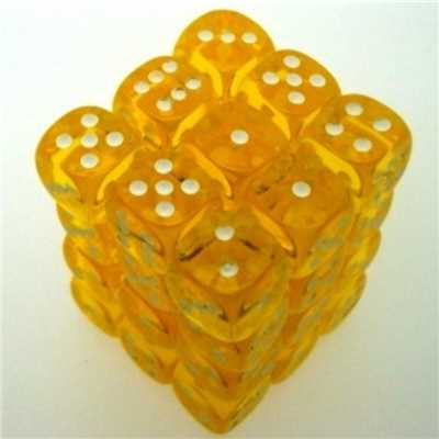 23802 12mm d6 Yellow/white Dice Block (36-Dice)