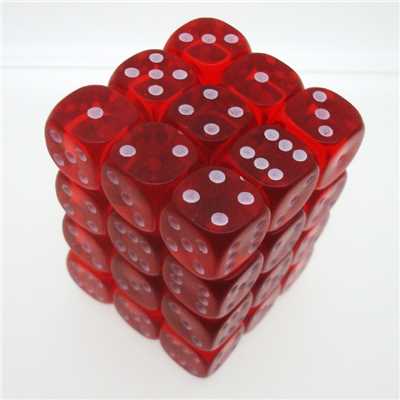 23804 12mm d6 Red/White Dice Block (36-Dice)