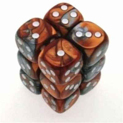 26624 Gemini 16mm d6 Copper-Steel w/white