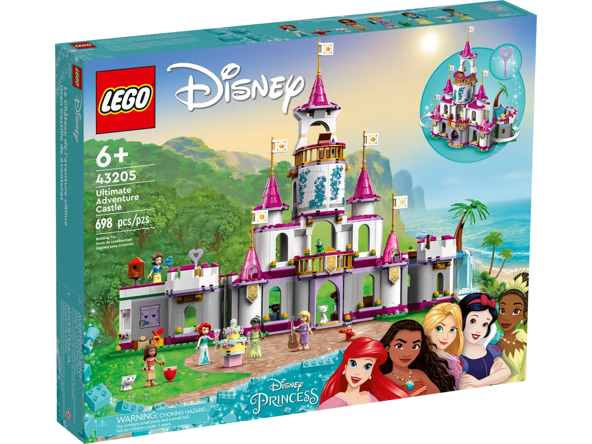 LEGO 43205 Disney Princess Ultimate Adventure Castle Construction Toy