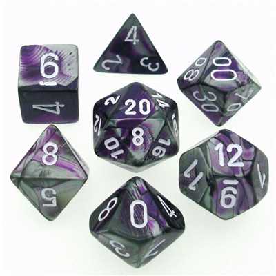 26432 Gemini Polyhedral Purple Steel/wht