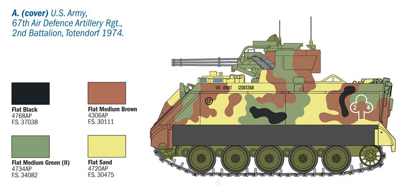 Italeri 6560 M163 VADS Vulcan Air Defence System