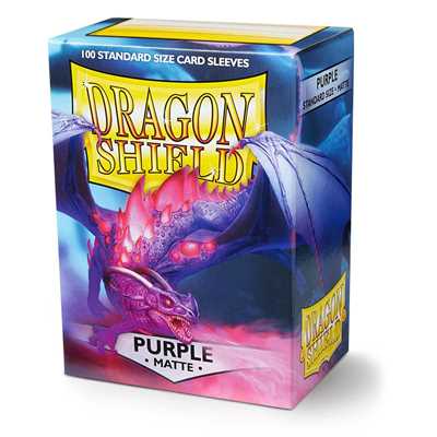 AT-11009 Dragon Shield Standard Sleeves - Matte Purple (100 Sleeves)