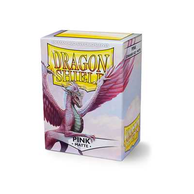 AT-11012 Dragon Shield Standard Sleeves - Matte Pink (100 Sleeves)