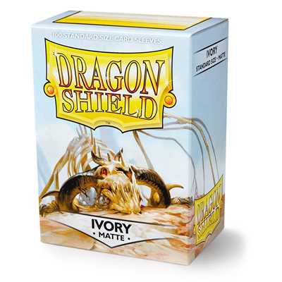 AT-11017 Dragon Shield Standard Sleeves - Matte Ivory (100 Sleeves)