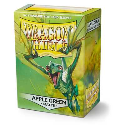 AT-11018 Dragon Shield Standard Sleeves - Matte Apple Green (100 Sleeves)