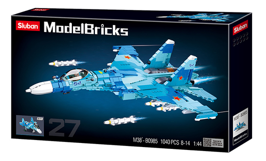 Sluban Blue Jet Fighter 2 in 1