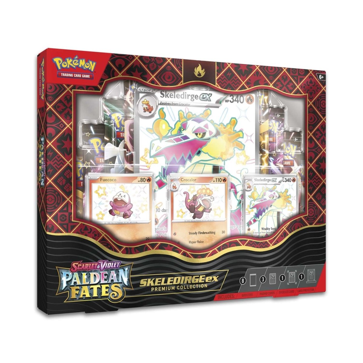 Pokemon TCG Scarlet & Violet Paldean Fates - Skeledirge Ex Premium Collection