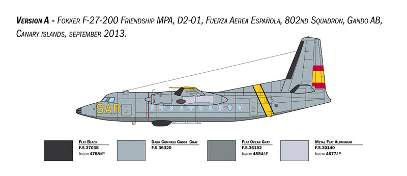 Fokker F-27 Maritime Patrol type cargo 1/72