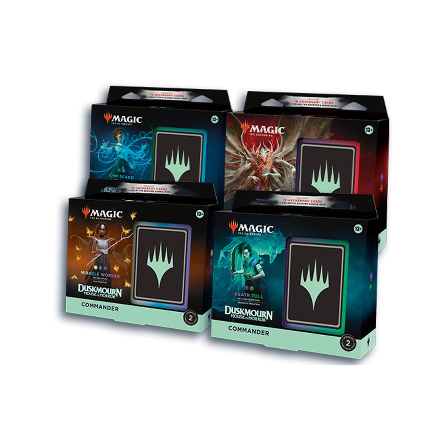 Magic the Gathering Duskmourn: House of Horror Commander Decks Display (4) english