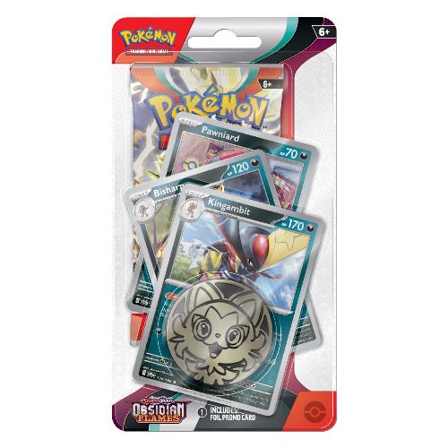 Pokemon TCG Scarlet & Violet Obsidian Flames - Pawniard Premium Checklane Blister