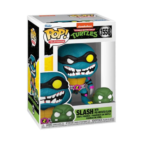 Teenage Mutant Ninja Turtles POP & Buddy! Movies Vinyl Figure Slash & Pre-mutated, turtle Slash