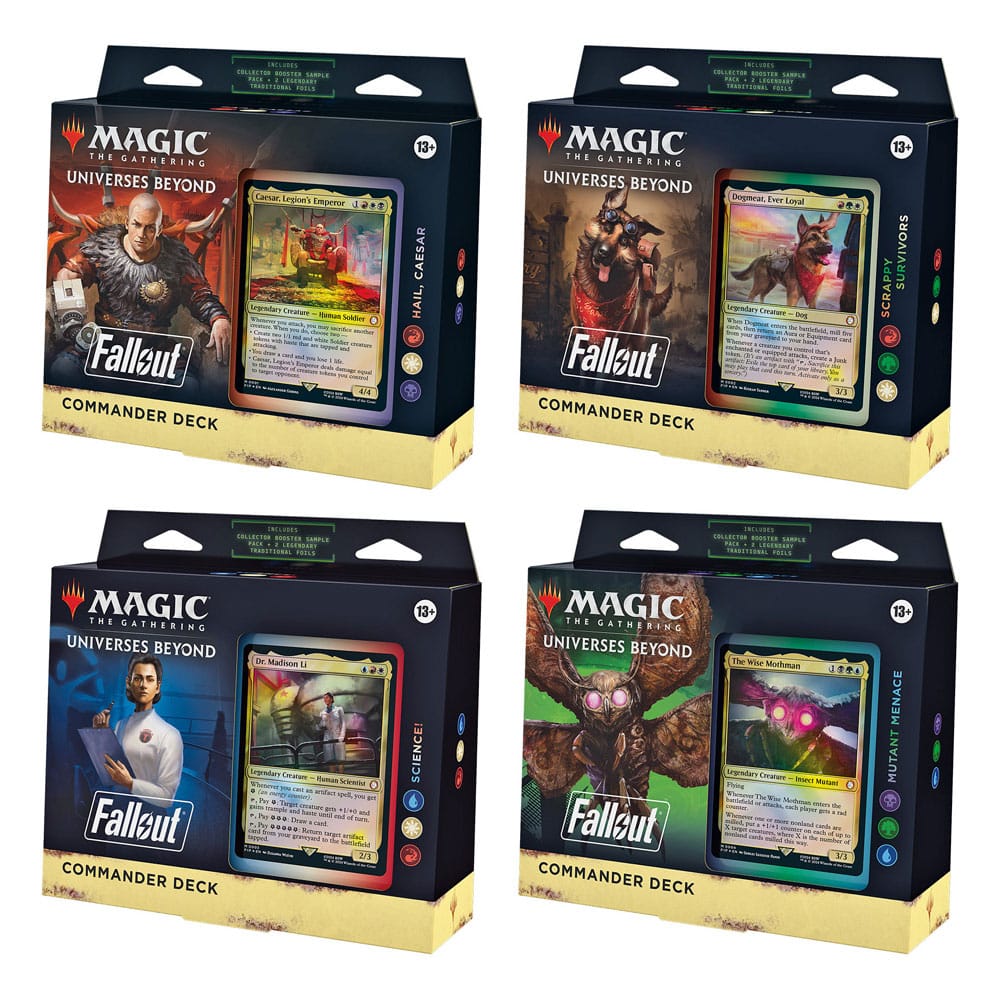 MTG - Fallout Commander Decks Display (4 Decks) - ENG